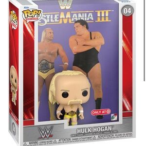 Funko Hulk Hogan POP! WrestleMania III WWE Covers Display 9" x 11.5"